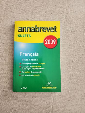 Livre "Annabrevet 2009"