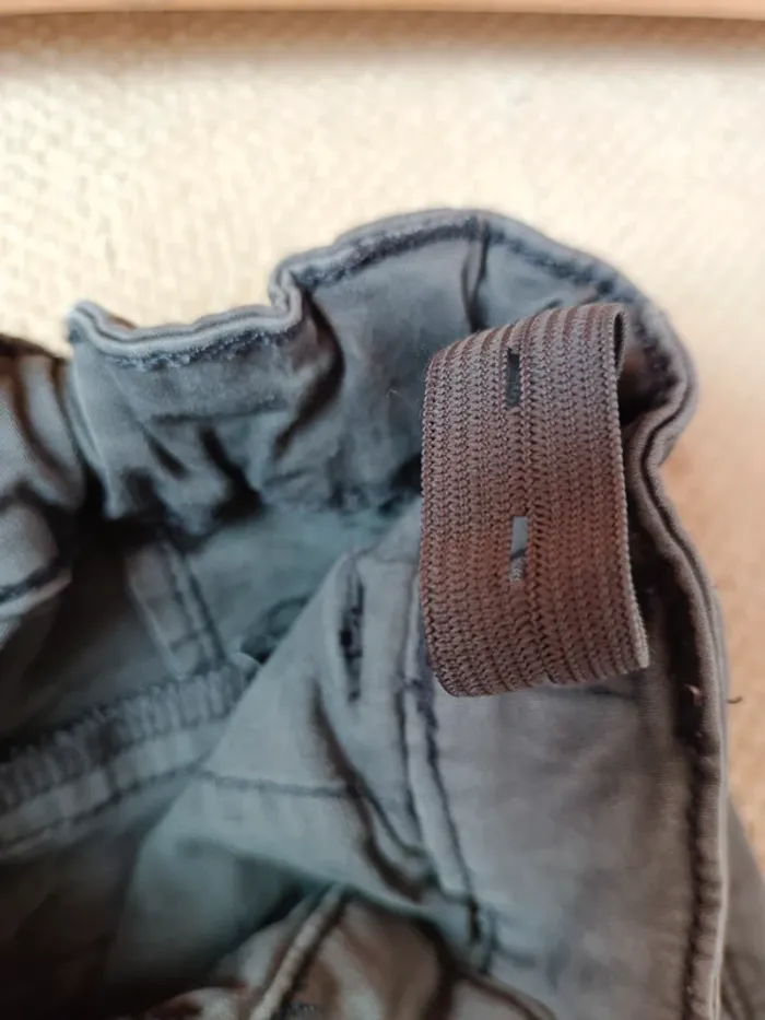 Pantalon gris chino tape à l'oeil 5 ans réglable tao - photo numéro 4