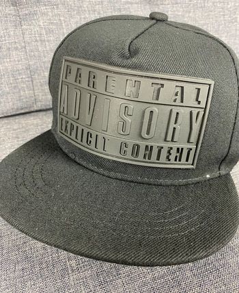 Casquette de baseball ajustable Parental Advisory Noir Hip Hop Cap NЕUF
