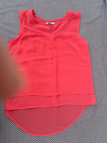 Debardeur fantaisie voile corail 38