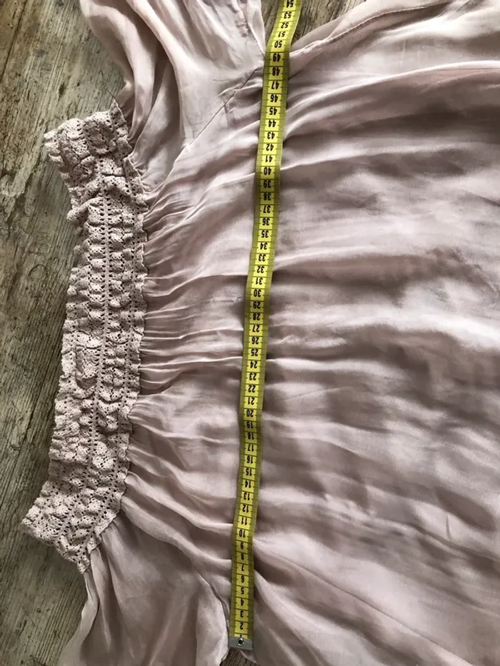 Blouse en soie rose . - photo numéro 10