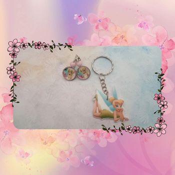 Boucle d'oreille Fée Clochette