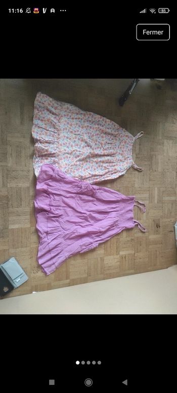 Lot 2 robes 10 ans 