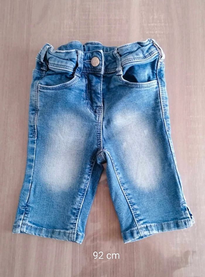 Pantacourt/Bermuda long jean Palomino 92 cm