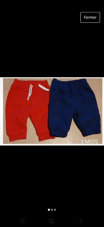 Joggings 3 mois