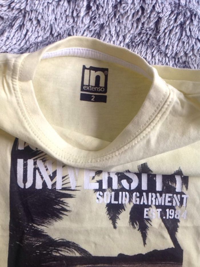 Tee-shirt jaune In Extenso - 2 ans - photo numéro 3