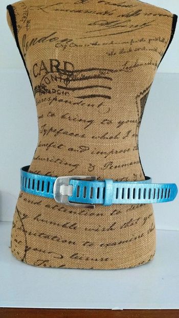 Ceinture deux nuances de bleu 95 cm