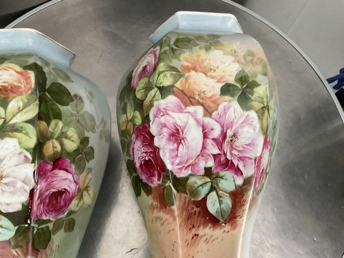Lot de 2 vases B&C Bernardaud Limoges - photo numéro 7
