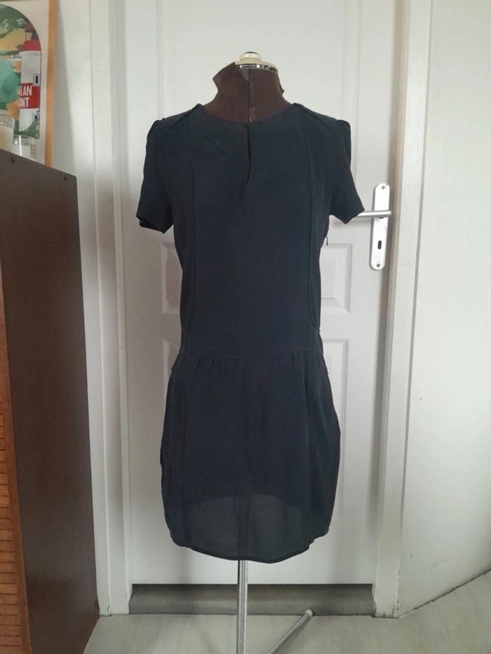 Jolie petite robe été en soie taille basse Comptoir des Cotonniers