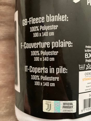Plaid couverture Juventus Turin 
