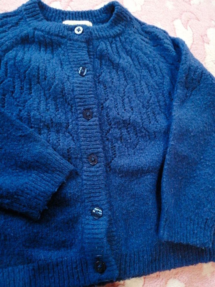 Très joli gilet bleu azur - photo numéro 5