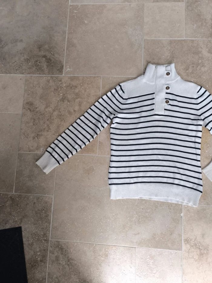 Pull-over coton col boutonné femme Lauren Ralph Lauren taille M - photo numéro 3
