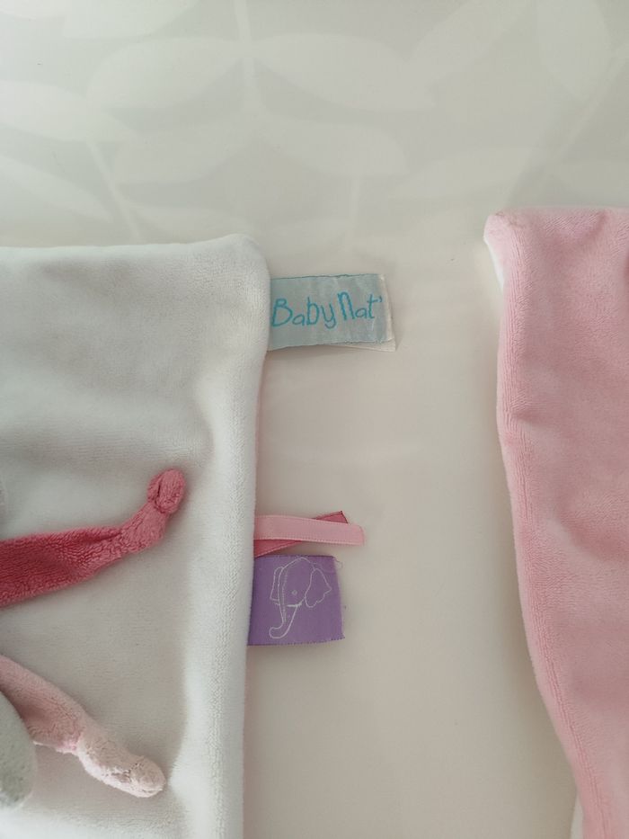 Doudou plat éléphant baby nat - photo numéro 5