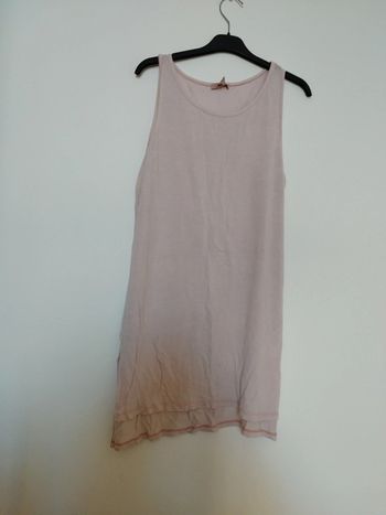 Long teeshirt rose pâle