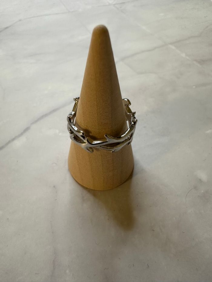 Bague argentée homme - photo numéro 2