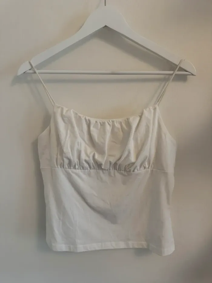 Lot top débardeur bretelle noir blanc femme L - photo numéro 2
