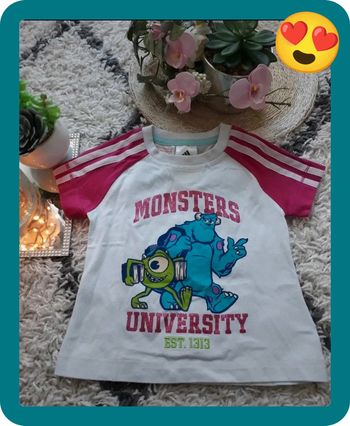 Polo fille Adidas Monsters académy Taille 4 ans🌿💝