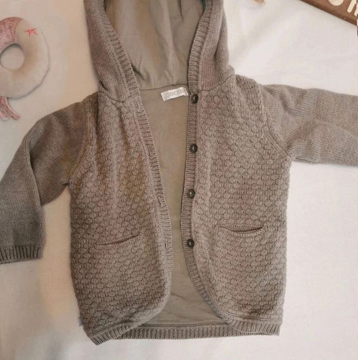 Gilet 👣  à  capuche chaud obaïbi 6mois/67cm - photo numéro 4