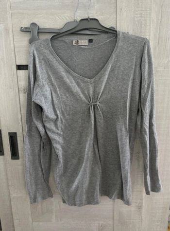 Pull marron avec fils métallisés - Femme - Jennyfer - Taille M