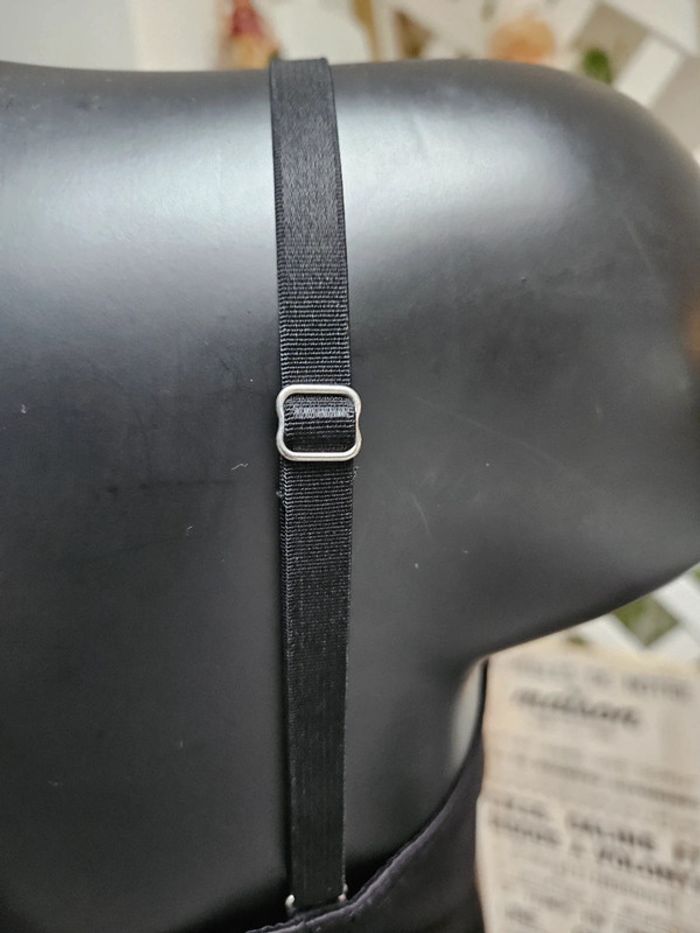 H&M bustier satiné noir taille L - photo numéro 7