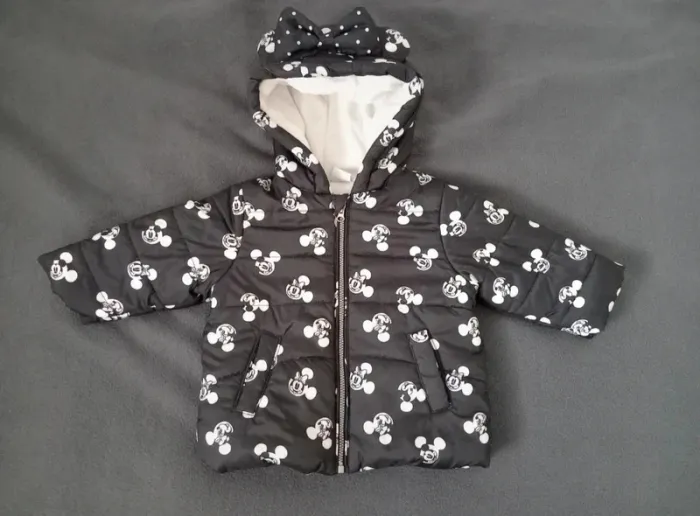 Manteau bébé Minnie taille 9 mois, chaud et mignon - photo numéro 2