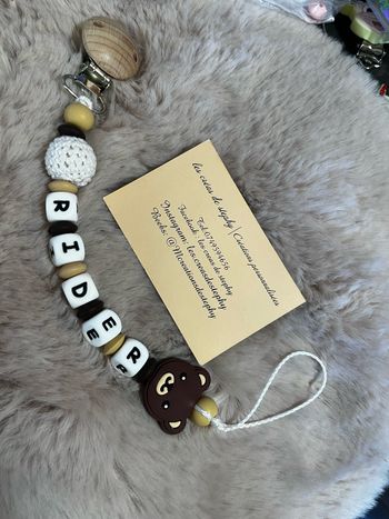 Attache tétine ourson