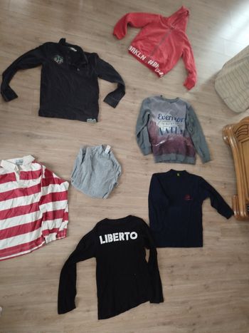 Lot  sweat gilet garçon 12 ans