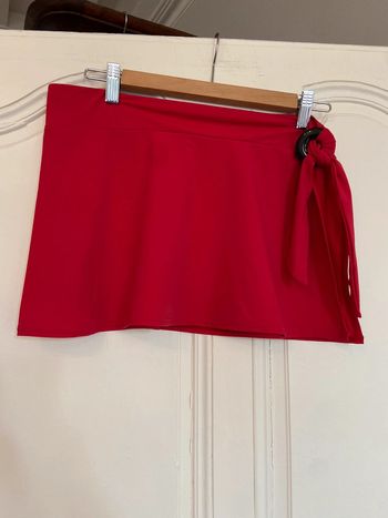 Paréo jupette rouge