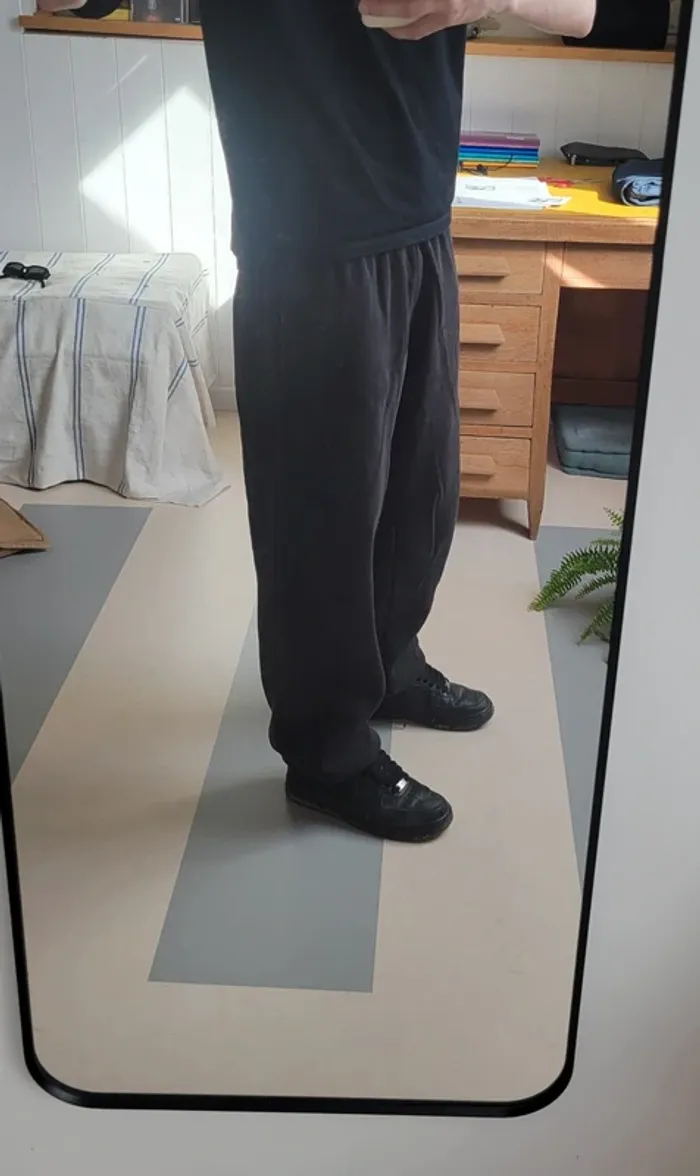 Jogging large baggy gris foncé anthracite L - photo numéro 4