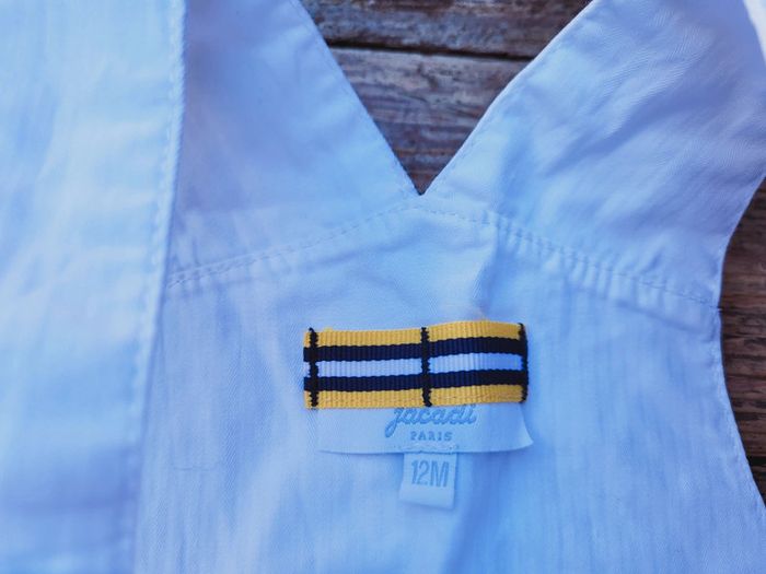 Superbe salopette short blanche Jacadi 12 mois (1an) - photo numéro 4