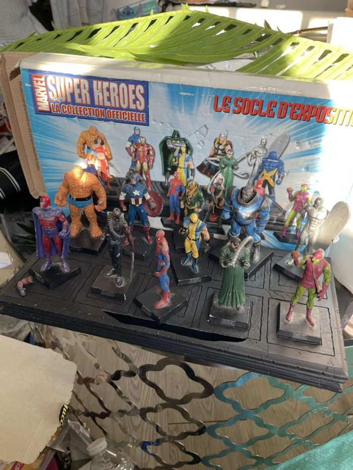 Figurines Marvel en Plomb + Soccle Vintage