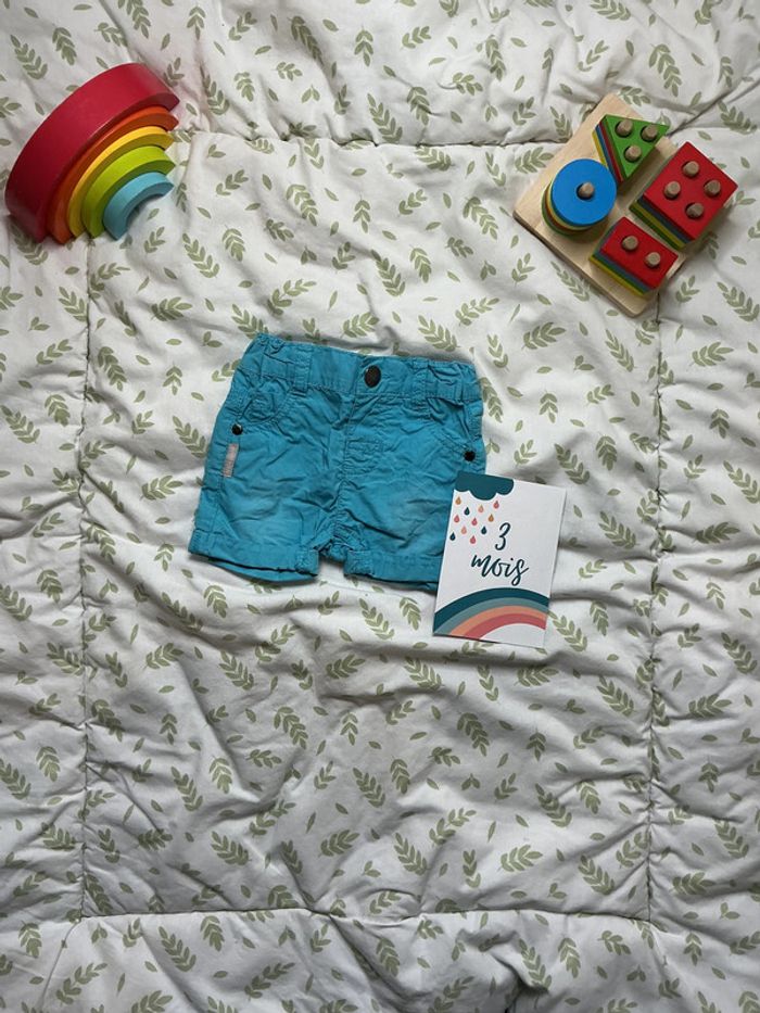 short turquoise 3 mois gémo taille réglable