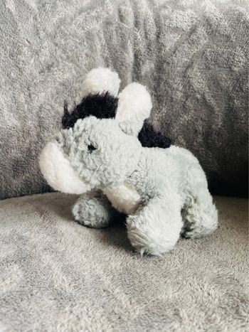 Peluche vintage rare âne gris Ajena
