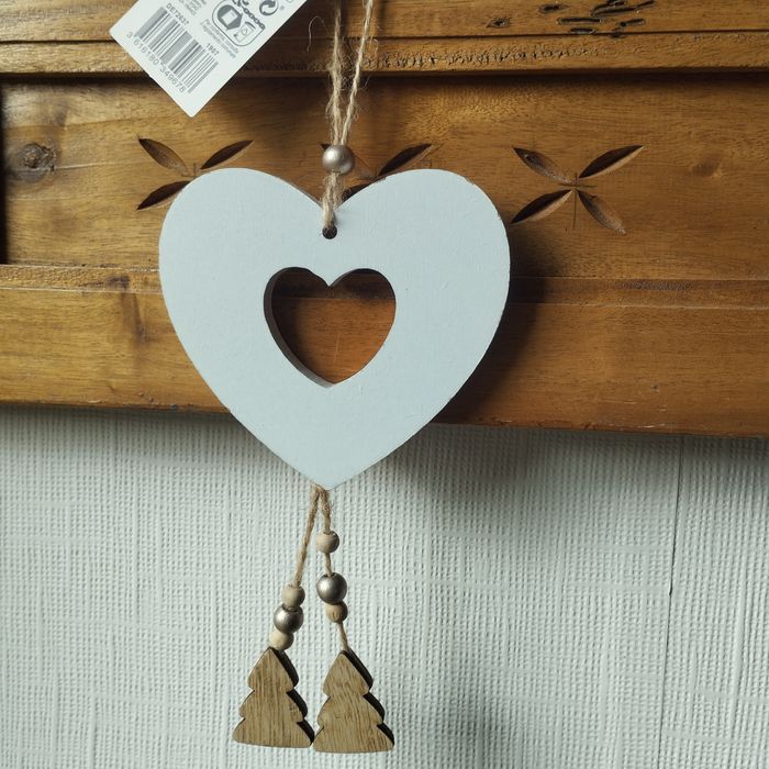 Guirlande de décoration en bois et ficelle Neuf