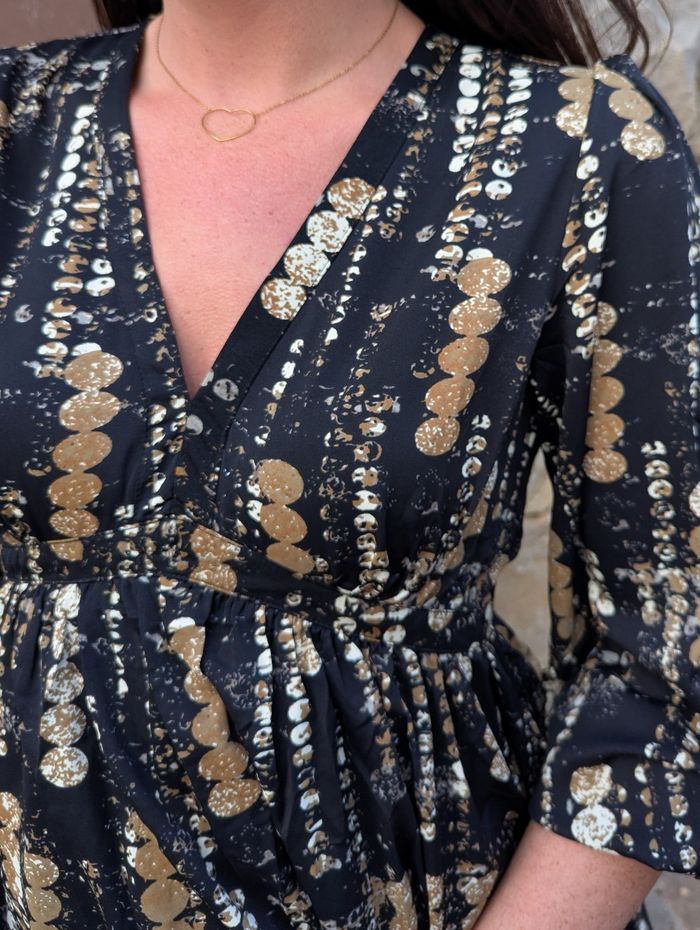 Robe Aspen noir et beige camel
Taille S/M - photo numéro 3