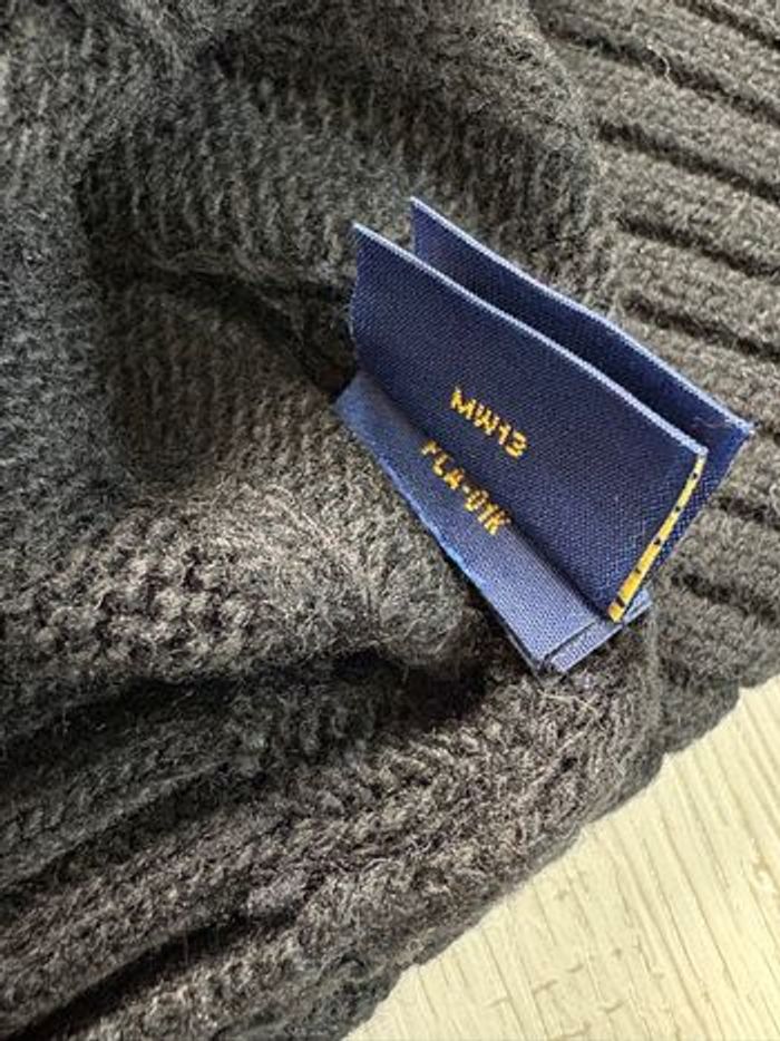 Torsadé Half zip demi zip Ralph Lauren col rond | Taille M hommes | Noir avec logo rouge - photo numéro 9