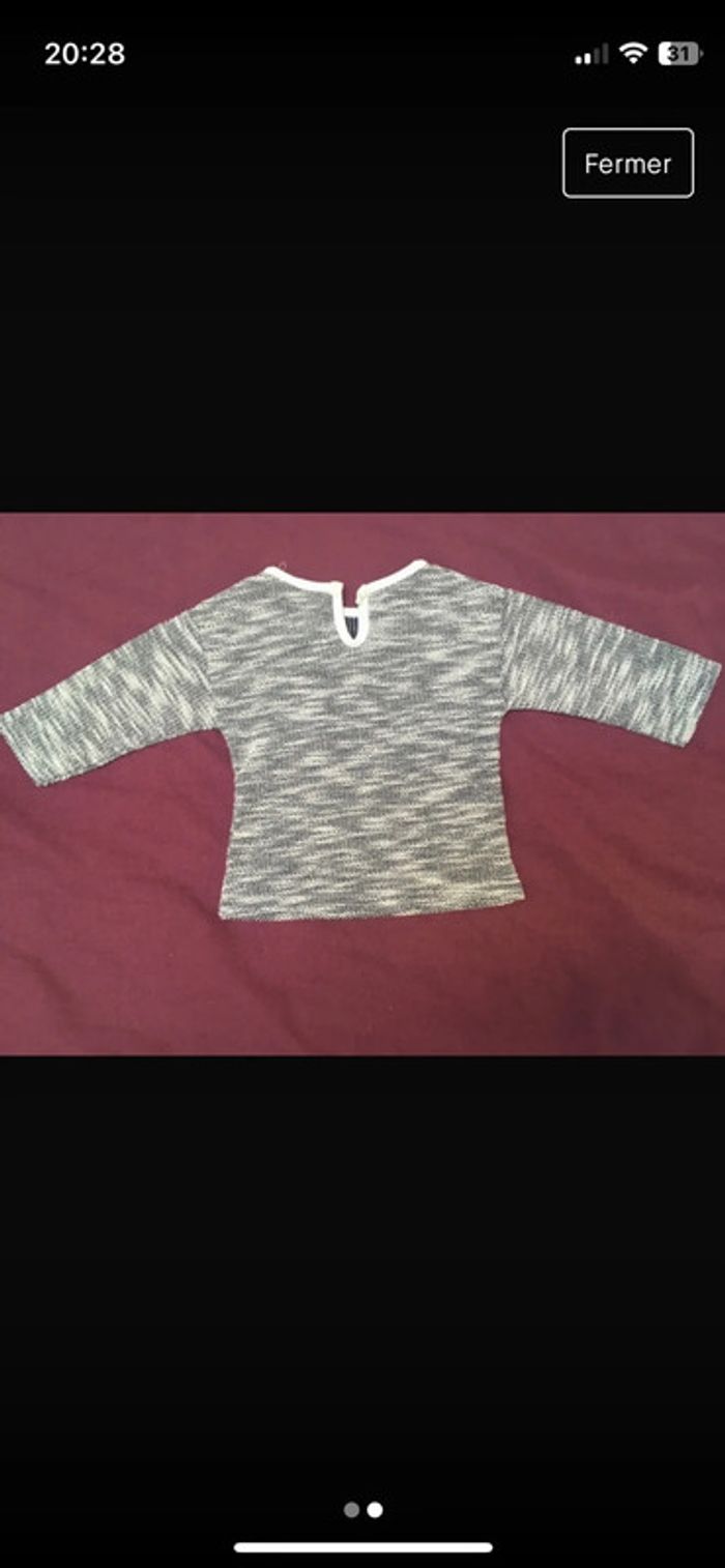 Pull fin chicanerie 6 mois