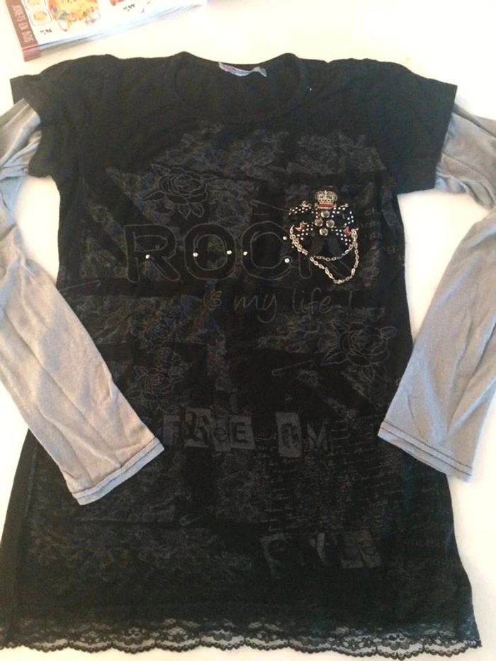 Tee shirt Rock 10ans - photo numéro 4