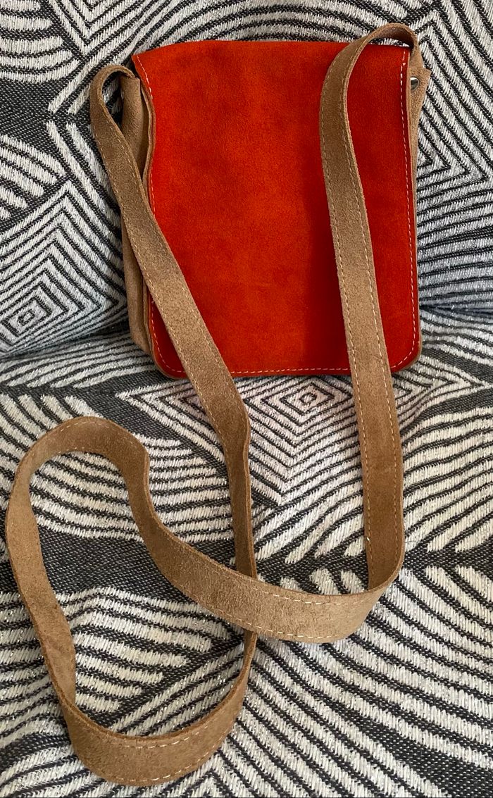 Sac Bandoulière imitation daim Artisanale Guadeloupe - photo numéro 4