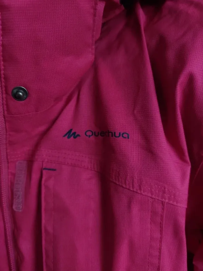 Veste imperméable rose avec capuche Quechua Taille XS - photo numéro 6