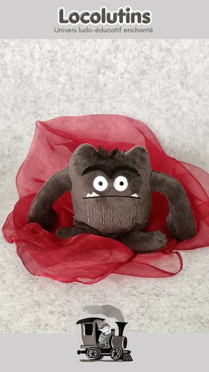 🚂 Peluche la couleur des émotions - peur - photo numéro 2