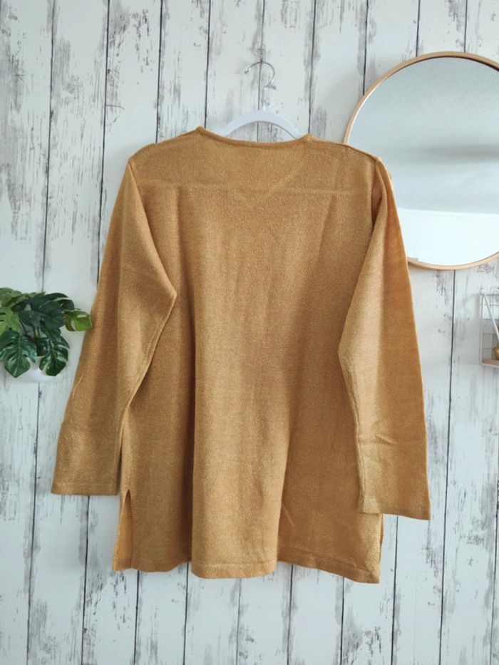 Pull Or pailleté femme 46/48 - photo numéro 3