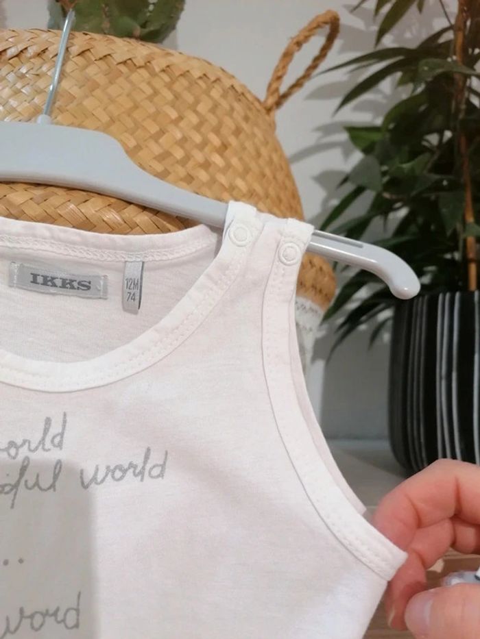 Tee-shirt 2 en 1 Ikks 12 mois - photo numéro 9