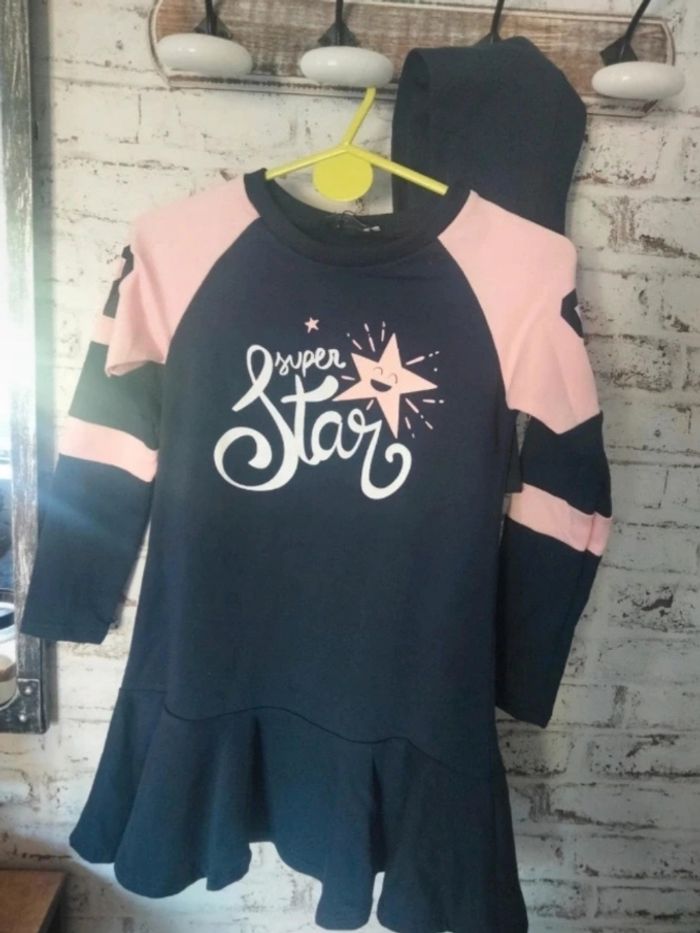 Robe et legging Chicaprie 3 ans