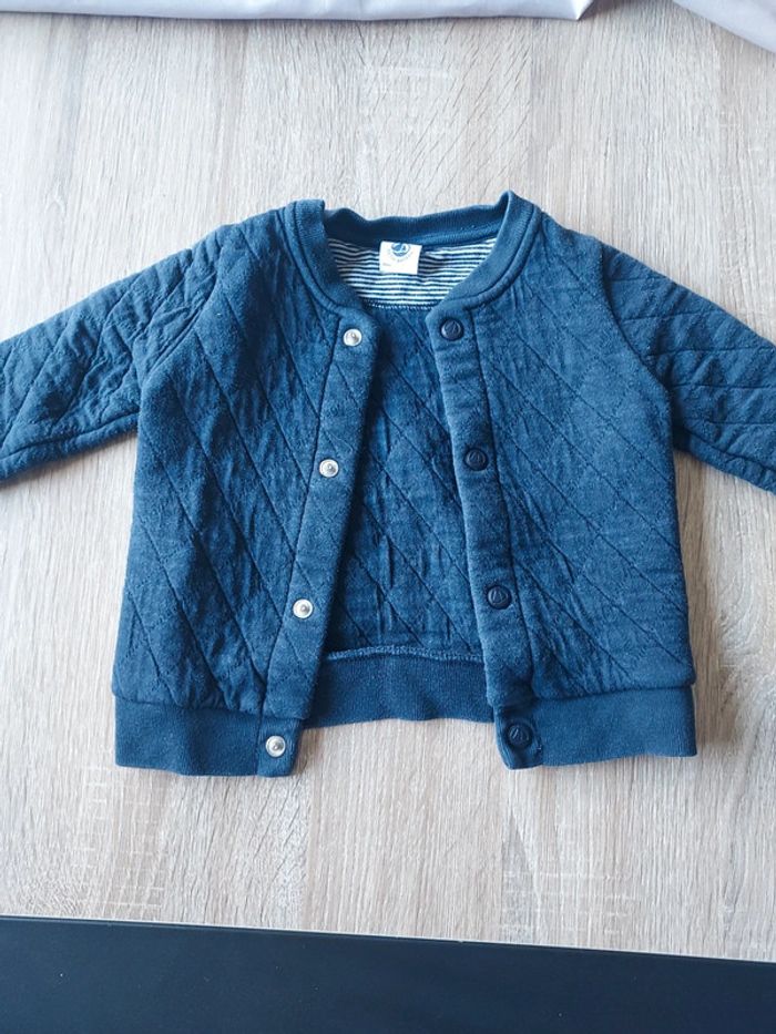 Gilet bleu petit bateau