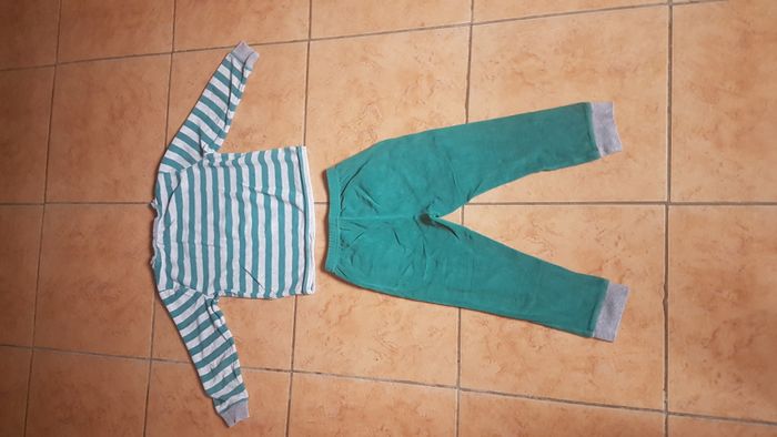 Pyjama 2 pièces garçon 5 ans vert - photo numéro 5