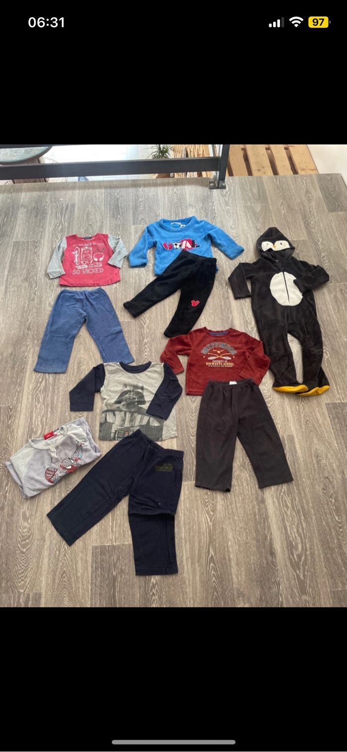 Lot pyjama 3 ans garçon