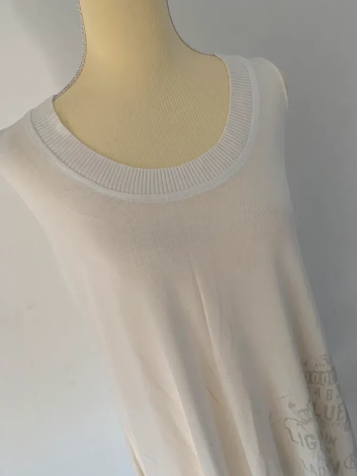 Robe courte blanche sans manches – Lady Captain - Taille M - photo numéro 3