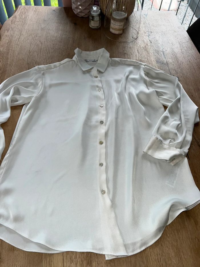 Chemise satin Zara 36 🌸 - photo numéro 4