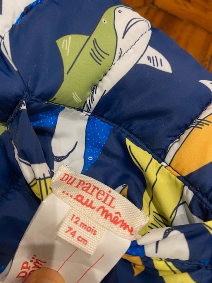 Gilet réversible DPAM – 12 mois (74 cm) - photo numéro 3
